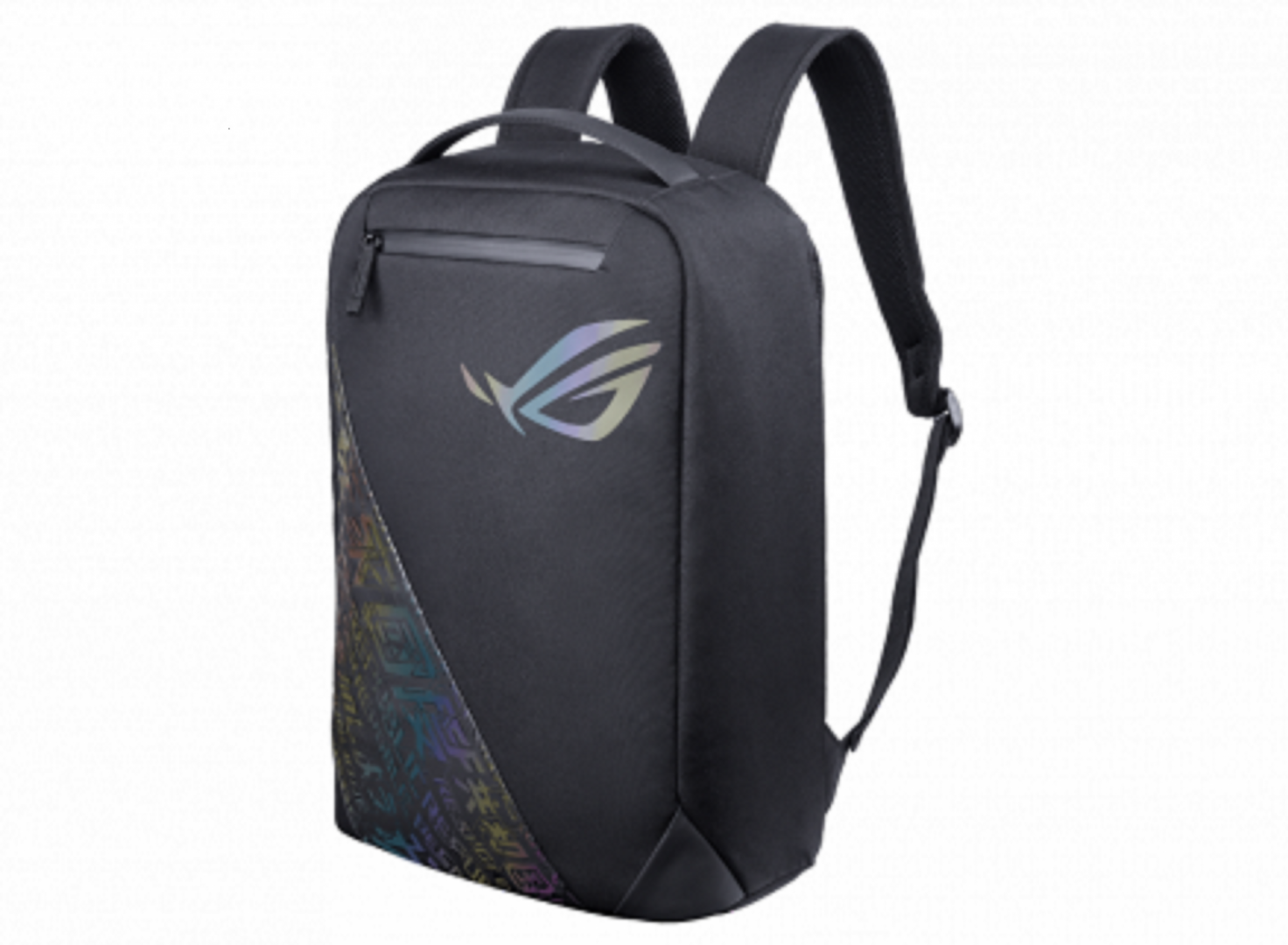 BP1501G ROG BACKPACK 15_17, Black, Holographic Edition,  Stylish, gaming-inspired design with the cyber-text pattern and ROG Logo, Quick- access exterior pocket for your essential accessories, Generous 18L interior for easy transport of an up to 17’’ notebook, Dimensions: 332* 460*153mm (L x H x