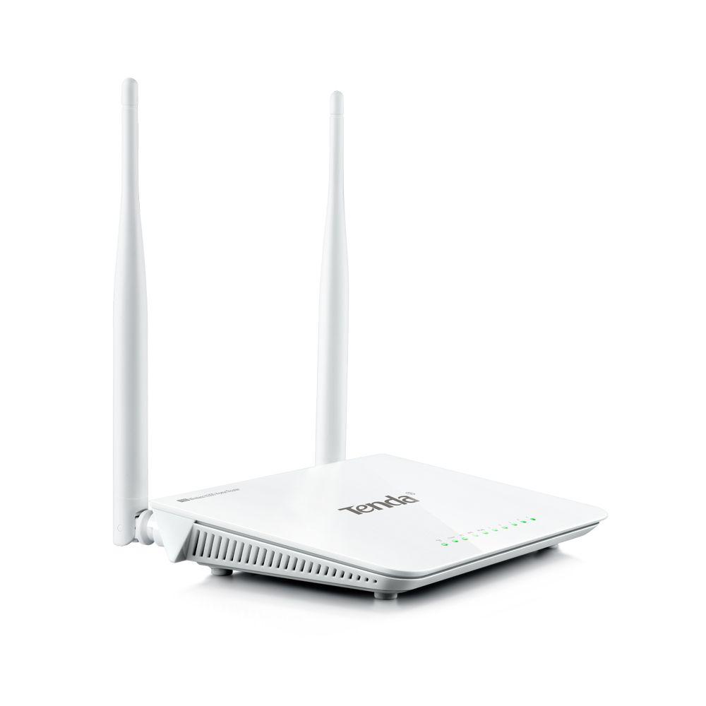 Router Wireless TENDA F300, 2 antene fixe omni-directionale (2*5dbi), 1 port WAN 10/100Mbps; 4 port-uri LAN 10/100Mbps, IEEE 802.3/3U IEEE 802.11n/g/b, 1 buton Reset/WPS, 2.412GHz-2.472GHz, IEEE 802.11n: pana la 300Mbps; IEEE 802.11g: pana la 54Mbps; IEEE 802.11b: pana la 11Mbps