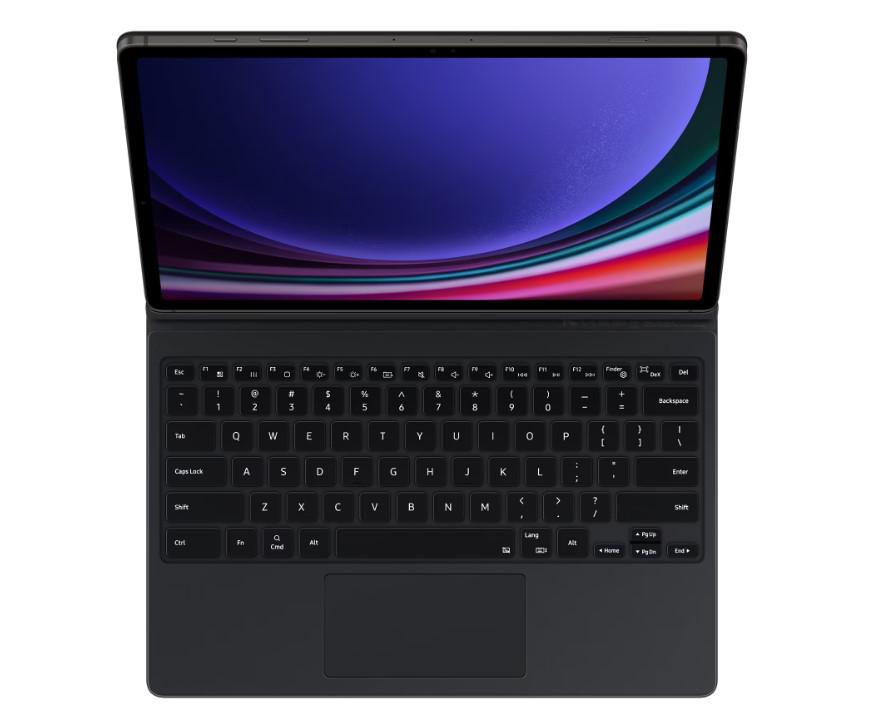 SAMSUNG TAB S9 Plus Book Cover Keyboard Black