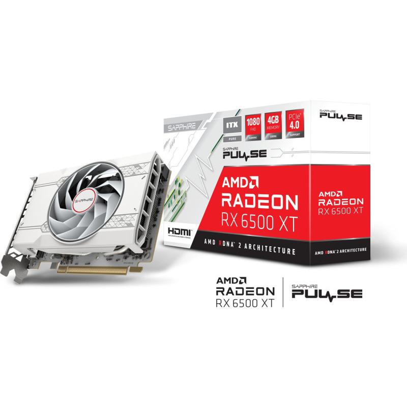 Placa Video AMD SAPPHIRE RADEON RX 6500 XT OC PULSE 4 GB GDDR6