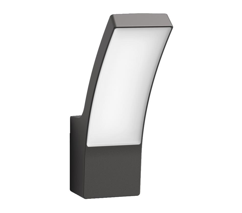 Aplica LED pentru exterior Philips Splay, 12W, 1100 lm, luminacalda(2700K), IP44, 240x80x160mm, Antracit