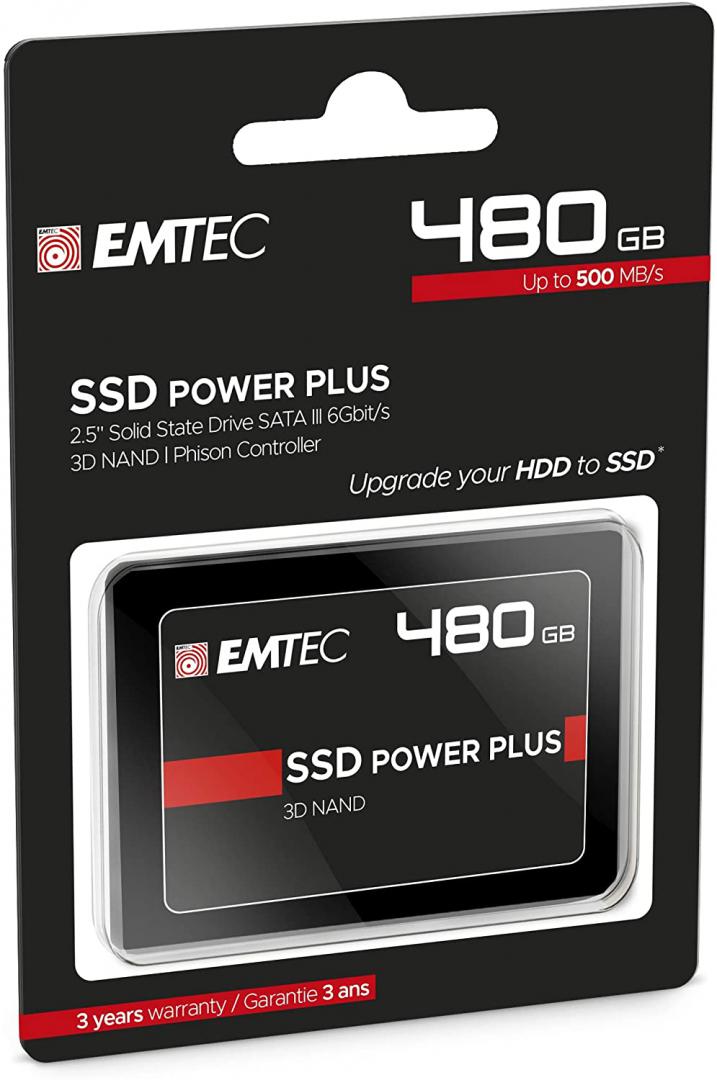 SSD Emtec X150, 480GB, 2.5", SATA III