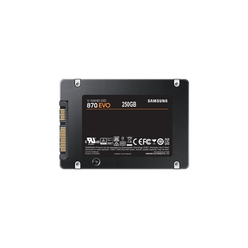 SSD Samsung 870 EVO, 250GB, 2.5", SATA III