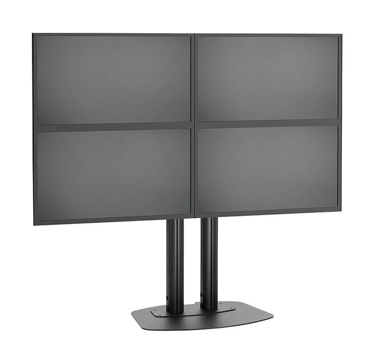 Stand VideoWALL Vogel's cu baza fixa 2x2, maxim 30 de kgr per display, maxim 50 inchi per display