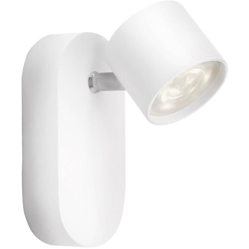 Spot LED Philips myLiving Star, 4.5W, 170 lm, lumina calda (2700K), IP20,  11cm, Metal, Alb