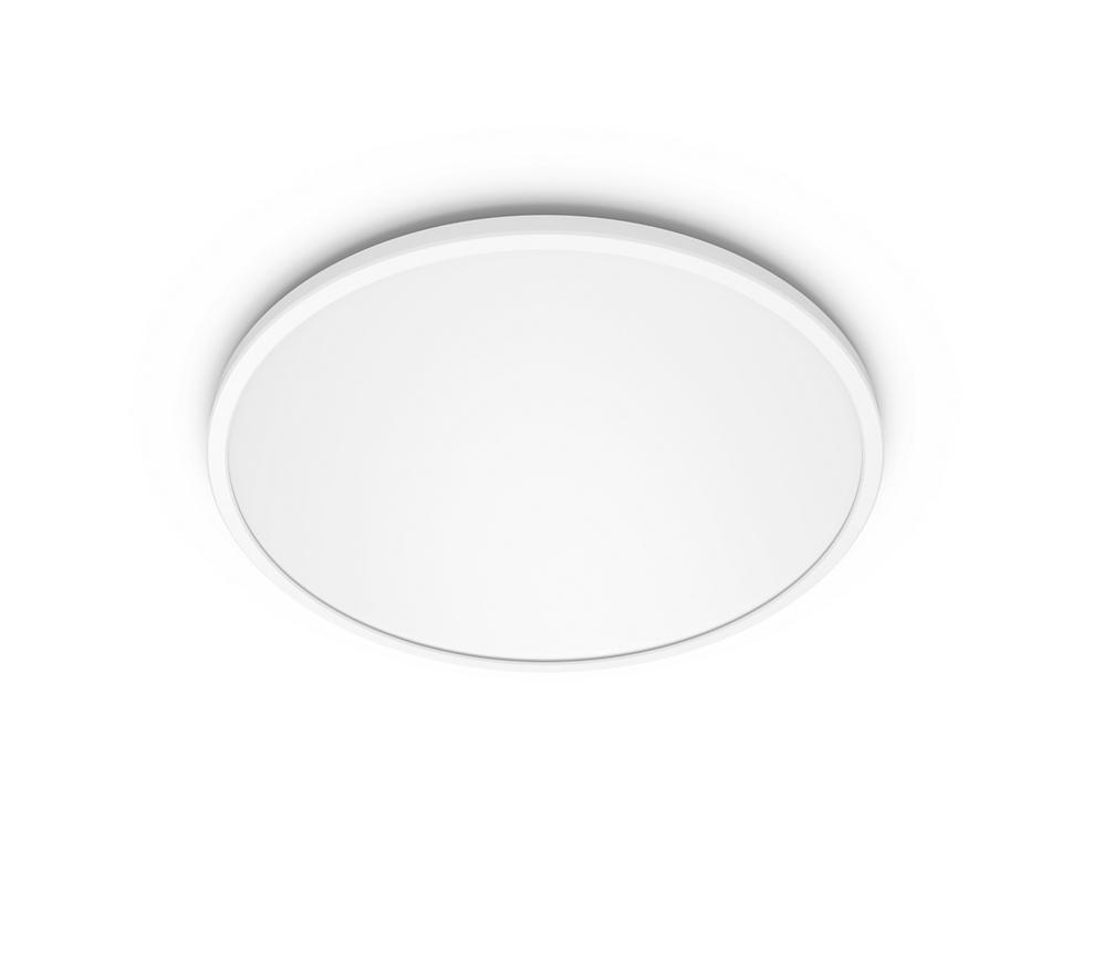 Plafoniera LED Philips Superslim CL550, 3 trepte de intensitate, 15W, 1300 lm, lumina calda (2700K), IP20, 25cm, Alb