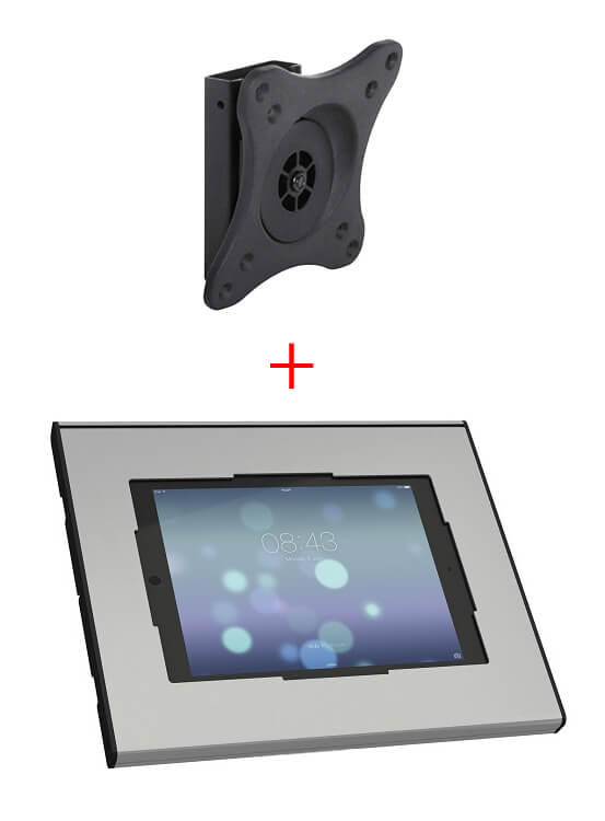 Suport tableta de perete cu Multibrackets 3497 si Vogel's PTS2010, securizat, rotabil in jurul axului 360 grade