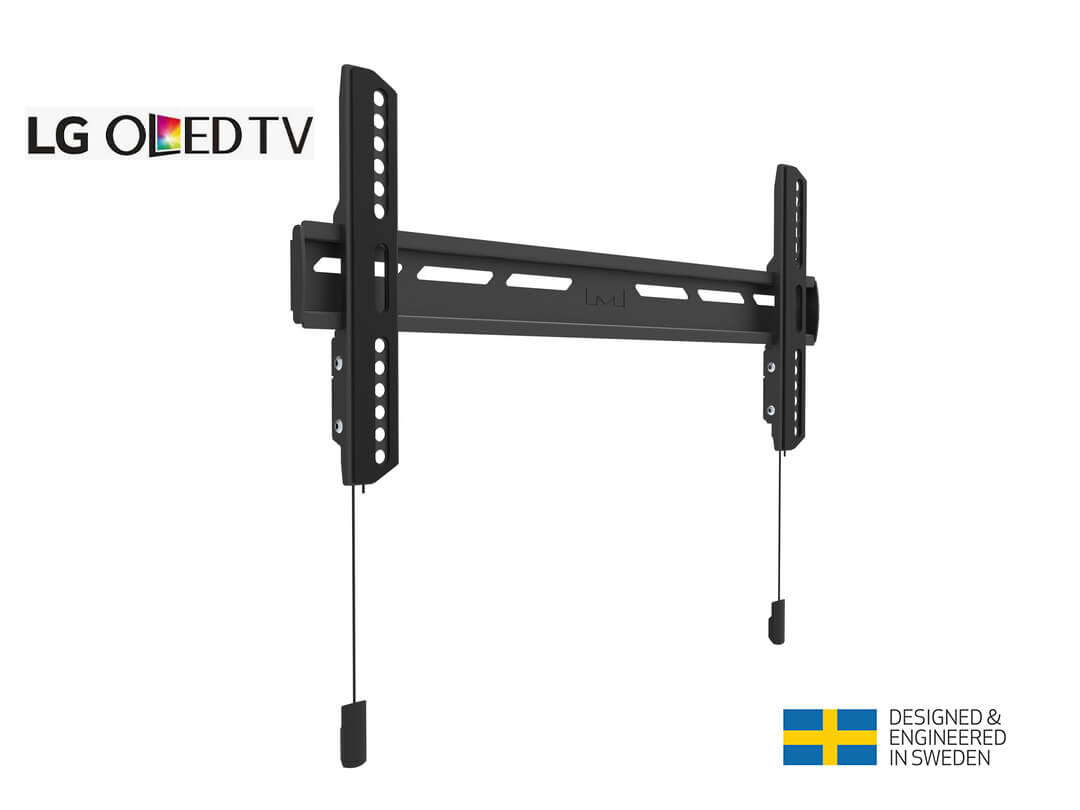 Suport TV de perete pentru LG OLED, Super Slim Multibrackets MB-6553, 32"- 65", max.50 kg, Negru