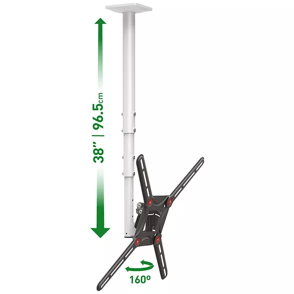 ﻿Suport TV de perete, Barkan 3500.W, Fix, 29"- 65", VESA 400 x 400 mm, suporta pana la 40kg, alb