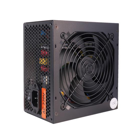 Sursa Segotep SG-D600SCR 600W, eficienta 85%, dual rail: 24A, ventilator silentios de 120mm cu control termic automat, 1x 6pin PCIE, 1x PCIE 6+2pin, 3x SATA, 2x Molex, 1x Floppy, 1x EPS12V 4+4pin (60cm lungime), 1x 20+4 pin, OVP/OCP/LVP/SCP/OHP/OLP, Active PFC,ATX 2.31, suporta SLI/Crossfire