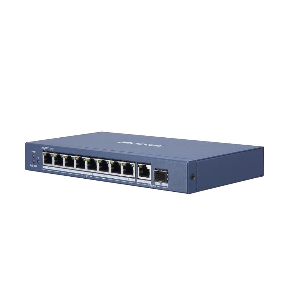 Switch Hikvision DS-3E0510P-E, 8-port, PoE