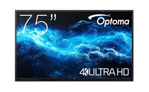 Display interactiv (tabla interactiva) Optoma Seria 3 gen.2 3752RK 75", UHD, 400nit, Direct LED, 6ms, contrast dinamic 5000:1, mătuire 4%-8%, 50,000 ore, Android 11, CPU A55*4 + A52*2, RAM 4GB, stocare 32GB. Optoma Creative Board Whiteboard and Annotation, Floating Toolbar, Hybrid Learning, Cloud