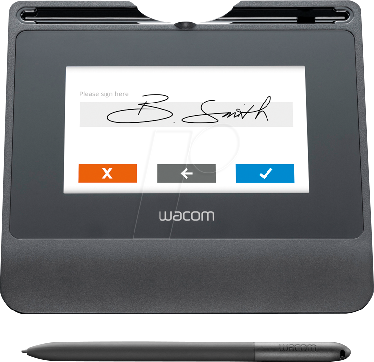 Tableta grafica Wacom 5" Signature Pad, rezolutie maxima 800 x 480, rata raspuns 200 pps, negru + Sign PRO PDF