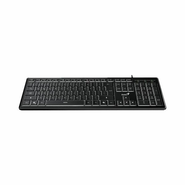 Tastatura Genius USB, multimedia, 104 taste + 12 taste multimedia, negru