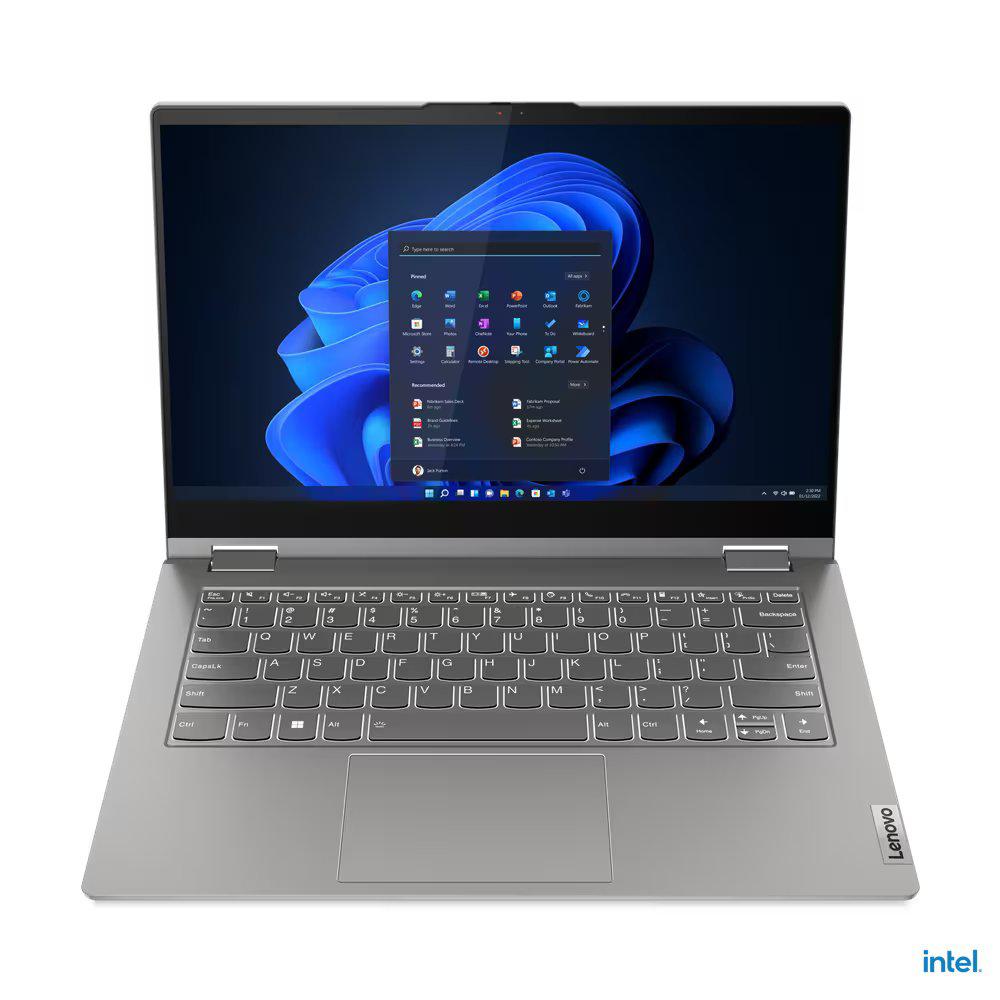 Laptop Lenovo ThinkBook 14s Yoga G3 IRU, 14"" FHD (1920x1080) IPS 300nits Anti-glare Display Covered by Anti-fingerprint Glossy Touch Glass, 100% sRGB, Dolby® Vision™, Intel® Core™ i7-1355U, 10C (2P + 8E) / 12T, P-core up to 5.0GHz, E-core up to 3.7GHz, 12MB, Video Integrated Intel® Iris® Xe