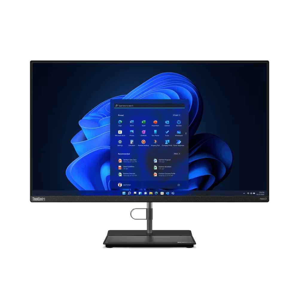 All-in-One Lenovo ThinkCentre neo 30a 27, Intel® Core™ i5-12450H, Integrated Intel® UHD Graphics, RAM 16 GB, SSD 512 GB, 3YO DOS
