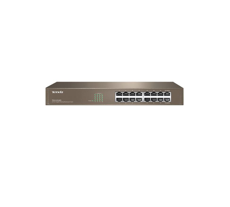 Switch Tenda TEG1016D, 16 port, 10/100/1000 Mbps