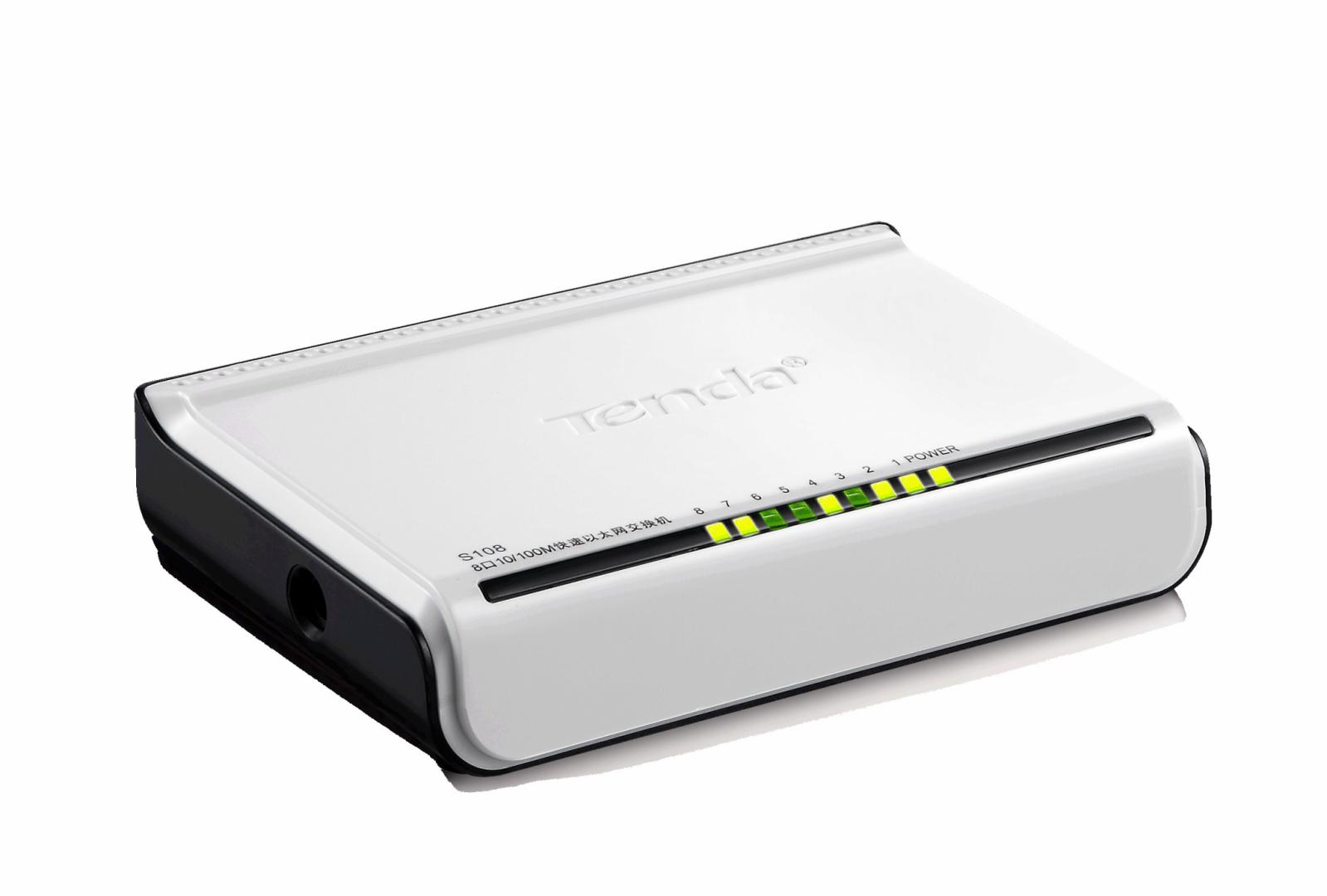 Ethernet Switch TENDA S108, 8 port, 10/100 Mbps