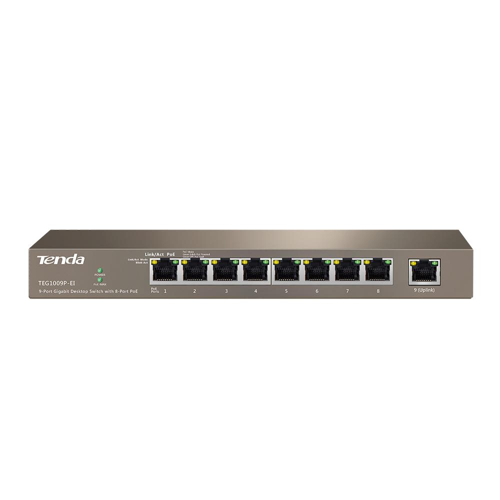 Switch Tenda TEG1009P-EI, 9 port, 10/100/1000 Mbps