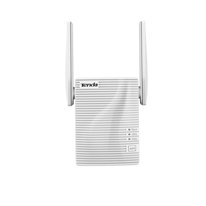 TENDA Extender Boost AC1200 WiFi for whole home, A18; Port: 1*10/100 Mbps RJ45; Standard and Protocol: IEEE 802.11a, IEEE 802.11n, and IEEE 802.11ac wave2 on 5 GHz/ IEEE 802.11b, IEEE 802.11g, and IEEE 802.11n on 2.4 GHz; Frequency Band: 11n: 2.412-2.484 GHz/ 11ac: 5.15-5.25 GHz; Antenna: 2*