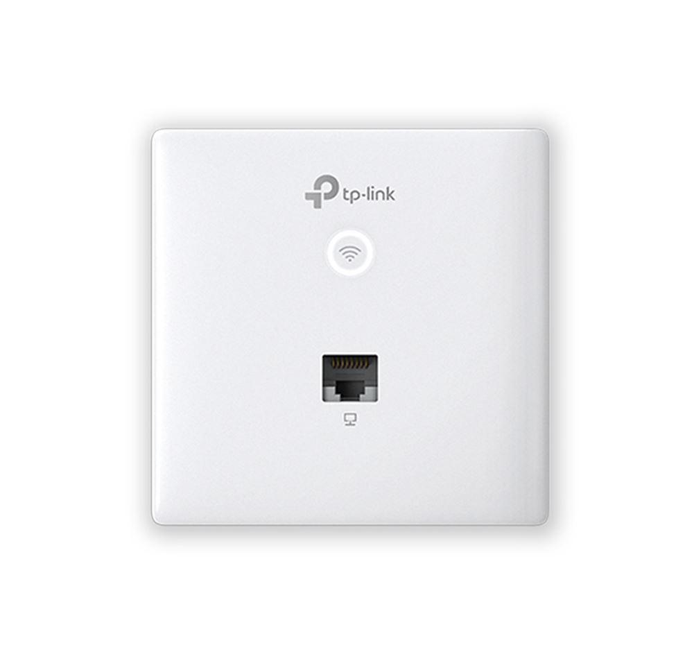Wireless Access Point TP-Link EAP230-WALL, 1× 10/100/1000 Mbps Ethernet Port, 802.3af/802.3at PoE, 2 Dual-Band Antennas, 2.4 GHz: 2× 4 dBi, 5 GHz: 2× 3.6 dBi, Mounting: Wall Plate Mounting, Wireless Standards: IEEE 802.11n/g/b/ac, 5 GHz: 867 Mbps, 2.4 GHz: 300 Mbps, Omada AC1200 Wireless MU-MIMO