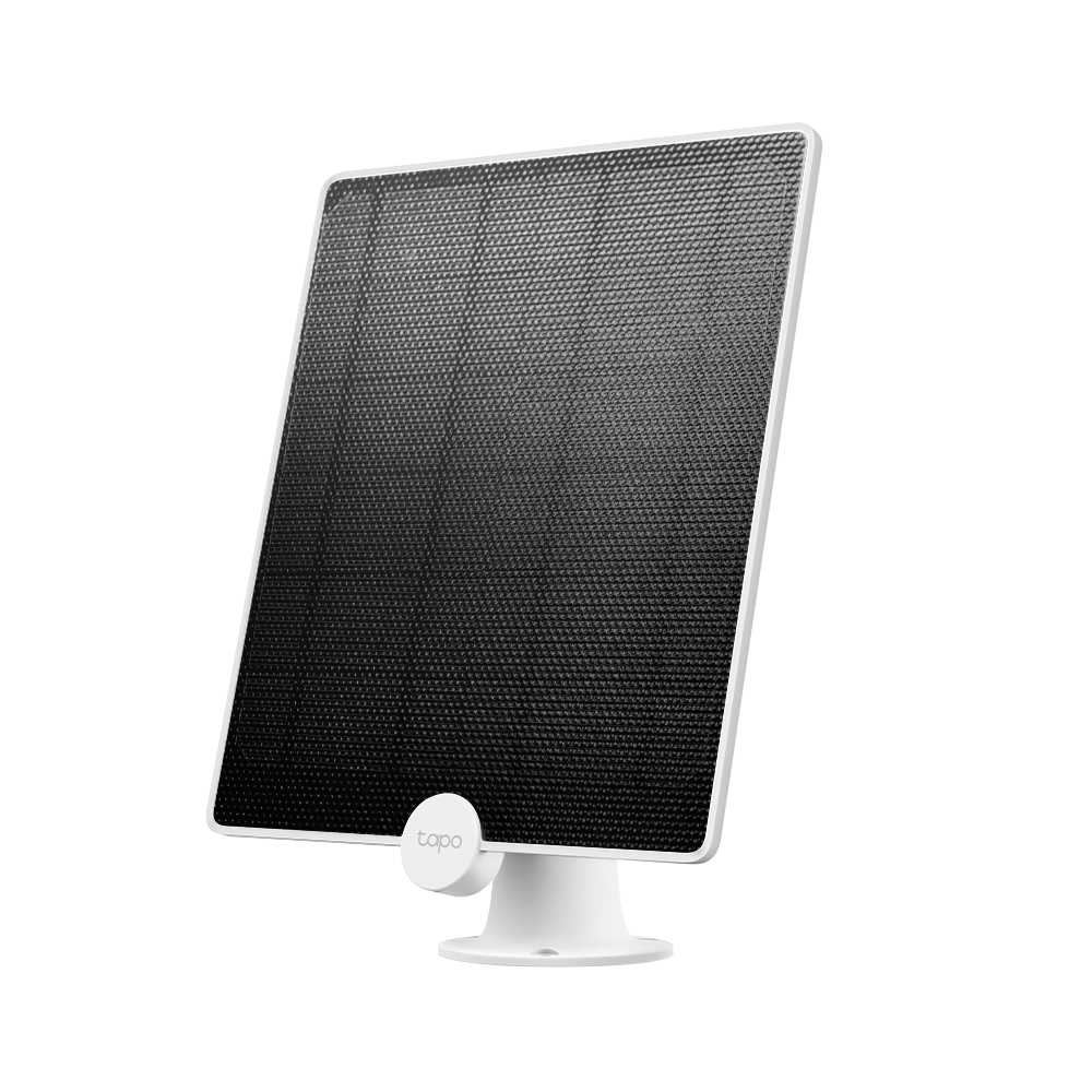 TP-LINK PANOU SOLAR PENTRU CAMERE TAPO TAPO A200, Captează energie solară și oferă alimentare non-stop pentru camerele Tapo care funcționează cu acumulatori (Tapo C420 și Tapo C400).Putere de încărcare de până la 4.5 W, , 237.96 x 174.85 x 17.5mm, Port de încărcare micro USB