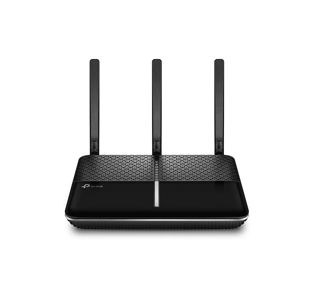 TP-LINK AC2300 Wireless MU-MIMO Gigabit Router, ARCHER C2300, 512MBRAMand 128MB Flash, 4* 10/100/1000Mbps LAN Ports, 1* 10/100/1000M bpsWANPort, 1* USB 3.0 Port + 1* USB 2.0 Port, 3* Detachable Antennas,IEEE802.11ac/n/a 5GHz/ IEEE 802.11b/g/n 2.4GHz, Frequency: 2.4GHz and5GHz,1625Mbps at 5GHz