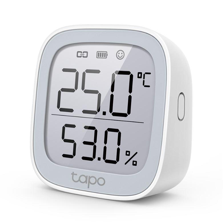 TP-LINK TAPO T315, Monitor smart de temperature si umiditate (necesită Hub Tapo), Wireless: 868 / 922 MHz, Acuratete temperature: ±0.3°C, Acuratete umiditate: ±3%RH, Dimensiuni: 62 × 62 × 24.5 mm, Alimentare: 2 × AAA/LR03 battery