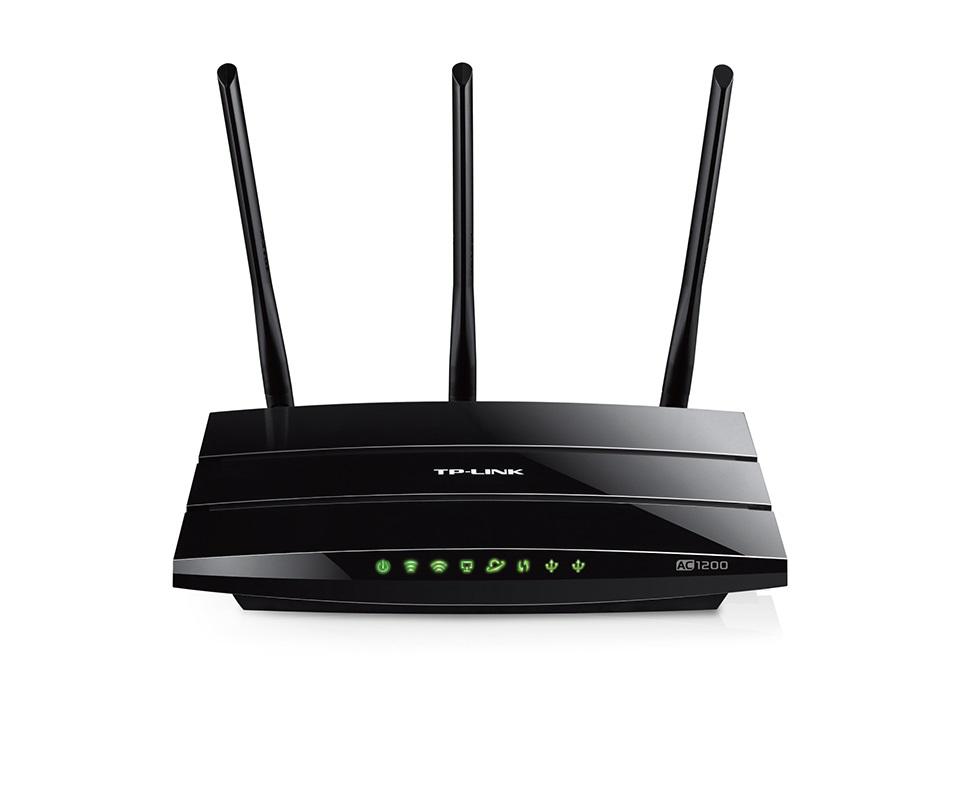 Router Wireless TP-Link ARCHER C1200, 4*10/100/1000Mbps LAN Ports ,1*10/100/1000Mbps WAN Port, 3 antene, dual-band AC1200 (300/867Mbps),1xUSB2.0, Buton Wireless ON/OFF