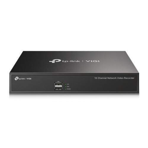 "16 Channel Network Video Recorder SPEC: H.265+/H.265/H.264+/H.264, Up to 8MP resolution, Decoding capability/4-ch @2MP,80 Mbps Incoming Bandwidth(up to 16 channels), 1× SATA Interface(up to 10 TB), 1× 100Mbps Ports, 2× USB 2.0,12V DC 1.5 A, 1× VGA port & 1× HDMI port(Synchronous Outputs) FEATURE