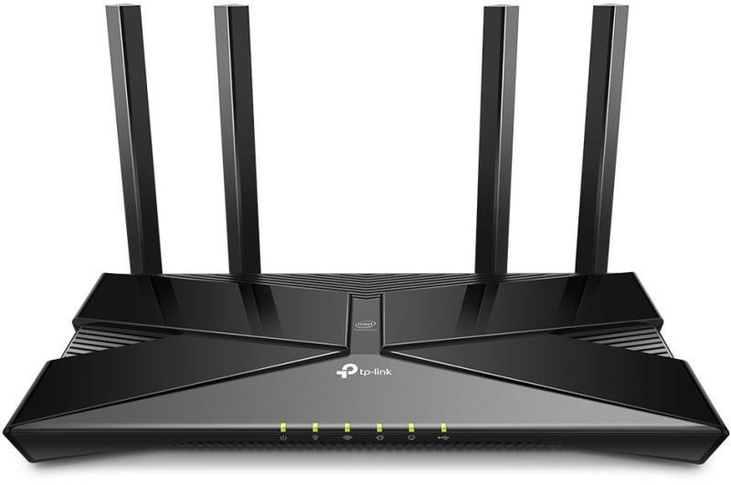 Wireless Router TP-LINK, ARCHER AX50;dual band AX3000  5 GHz: 2402 Mbps (802.11ax), 2.4 GHz: 574 Mbps(802.11ax), Standard and Protocol: IEEE 802.11ax/ac/n/a 5 GHz, IEEE 802.11ax/n/b/g 2.4 GHz, 4 x Antene Externe omni-direcționale, 1 x 10/100/1000Mbps port WAN, 4 x 10/100/1000Mbps porturi LAN, 1 x
