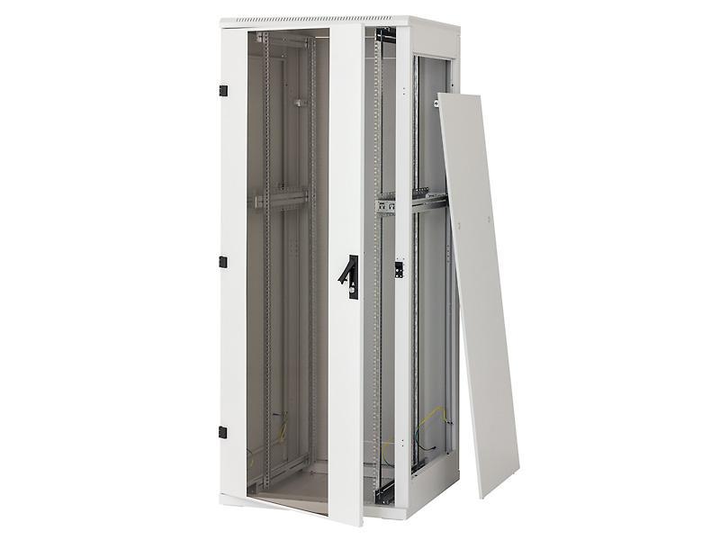 Rack de podea 19 Triton 15U 800x1000mm usa fata sticla panouri laterale/spate detasabile sectiuni pentru ventilatie activa, sectiuni acces cabluri sus/jos/spate, IP20 gri