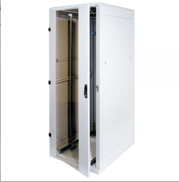 Rack de podea 19" Triton 32U 600x600mm usa fata sticla panouri laterale/spate detasabile sectiuni pentru ventilatie activa, sectiuni acces cabluri sus/jos/spate IP20 gri