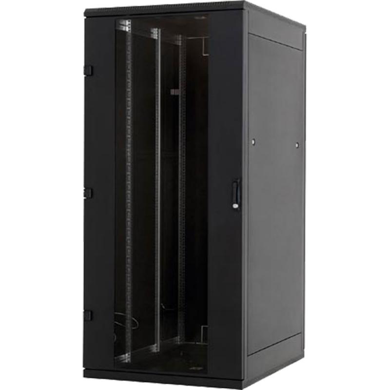 Rack de podea 19" Triton 37U 600x1000mm usa fata sticla panouri laterale/spate detasabile sectiuni pentru ventilatie activa, sectiuni acces cabluri sus/jos/spate IP20 negru