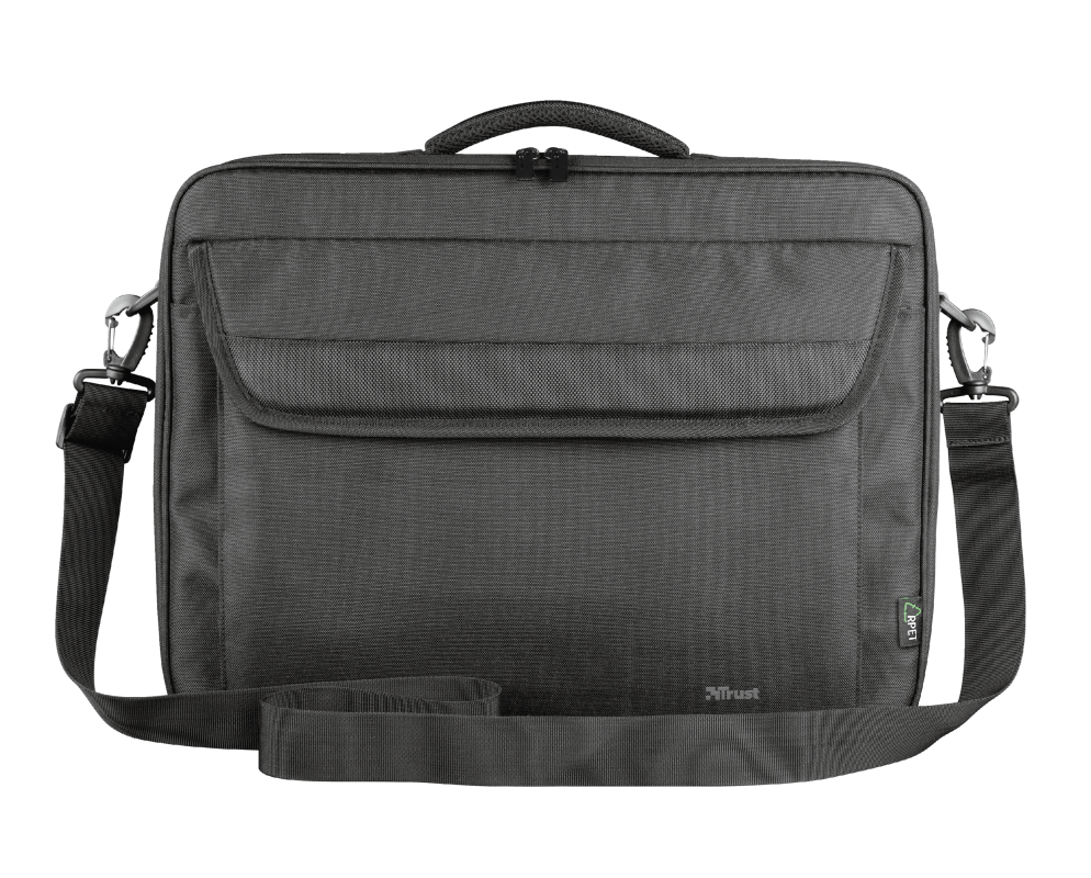 Geanta Trust Atlanta Recycled laptop bag 17.3"  General Type of bag carry bag Number of compartments 2 Max. laptop size 17 " Max. weight 20 kg Height of main product (in mm) 340 mm Width of main product (in mm) 440 mm Depth of main product (in mm) 60 mm Total weight 513 g Weight of main unit 513 g