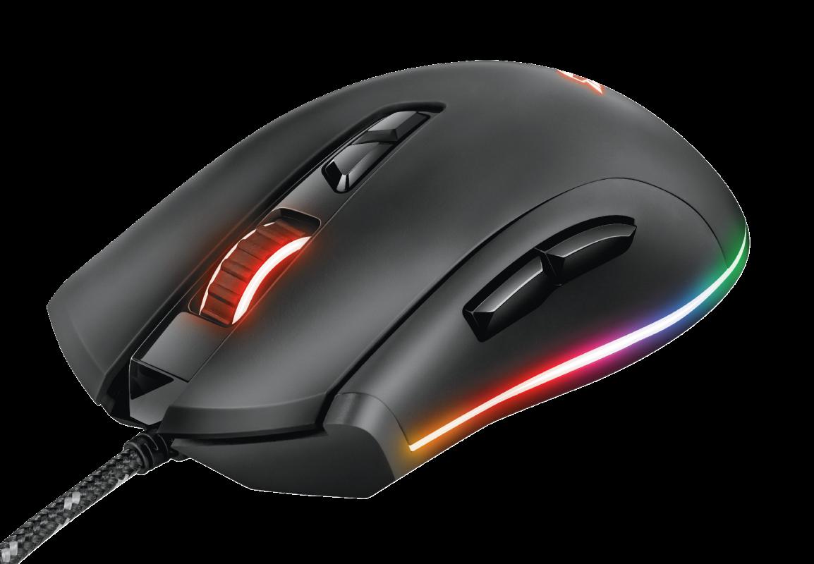 Mouse Trust GXT 900 Qudos, RGB Gaming Mouse, negru
