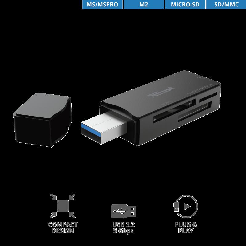 Card reader Trust Nanga USB 3.1 Card Reader