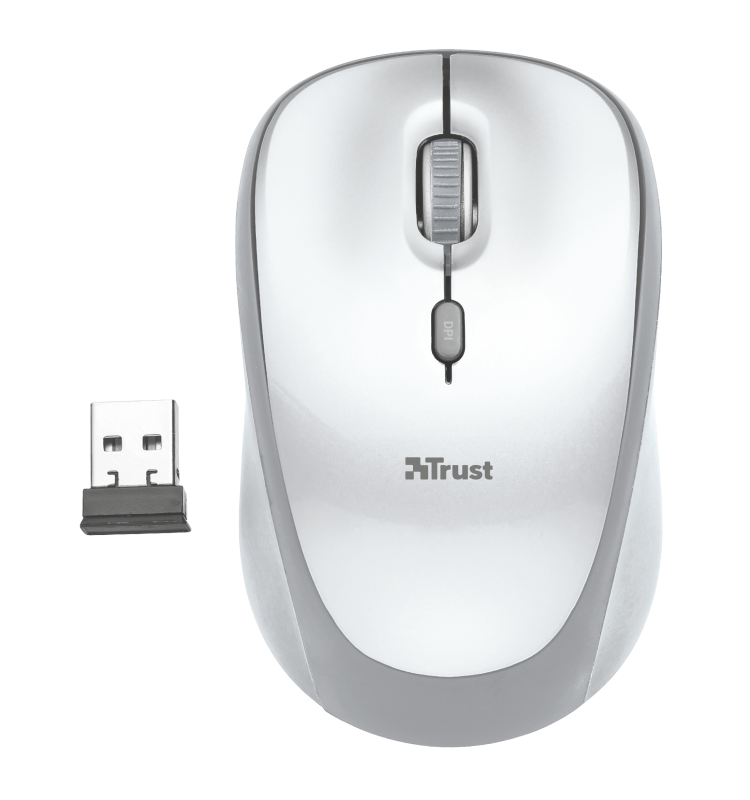 Mouse Trust Yvi, wireless, alb