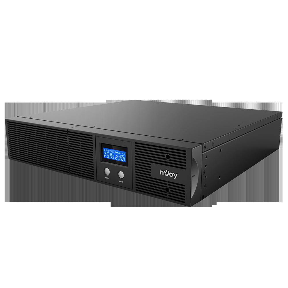 UPS nJoy Argus 2200, 2200VA/1320W, LCD Display, 4 IEC C13 cu Protectie, Management, Reglaj Automat al Tensiunii, iesire sinusoidala pura, rack 2U