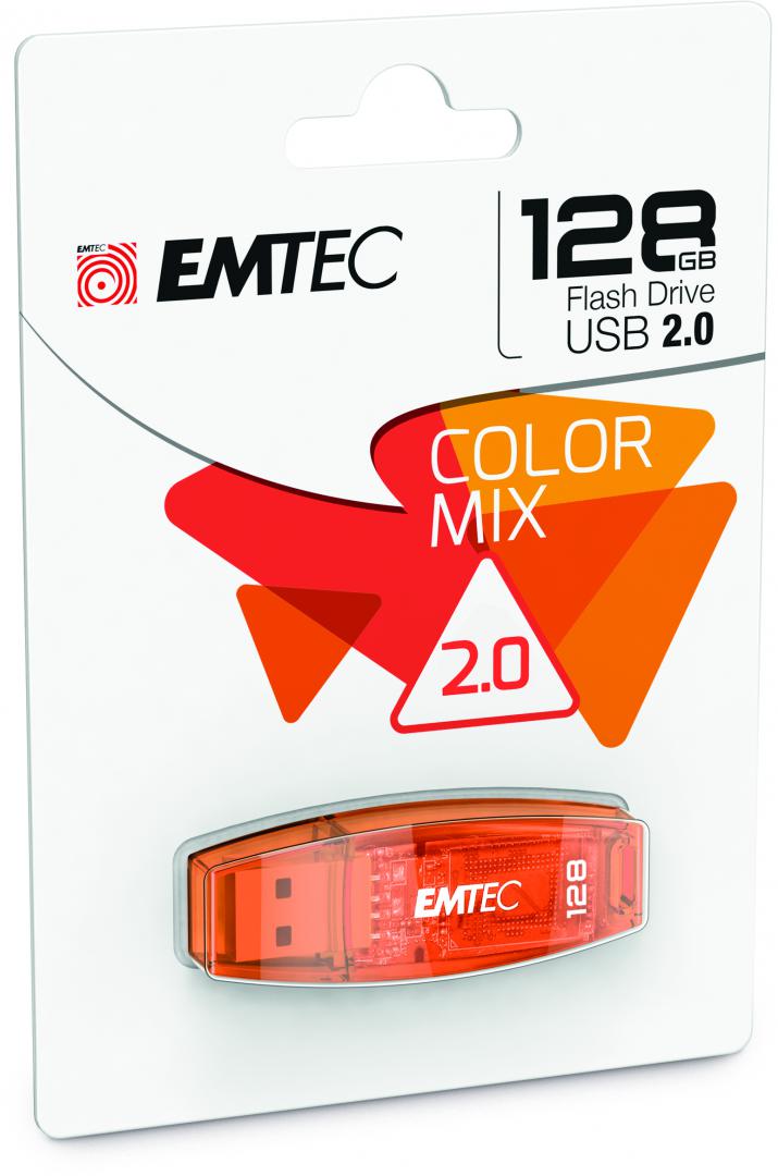 Memorie USB Flash Drive Emtec 128GB Color Mix, USB 2.0