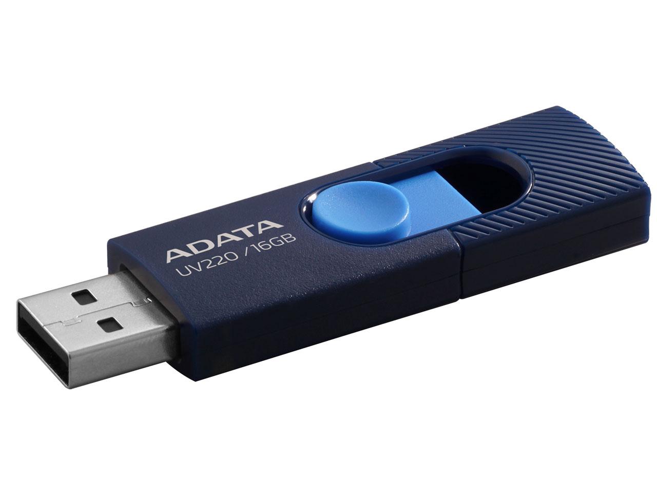 Memorie USB Flash Drive Adata UV220, 16GB, USB 2.0, albastru