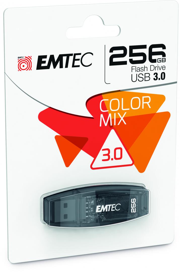 Memorie USB Flash Drive Emtec 256GB Color Mix, USB 3.1