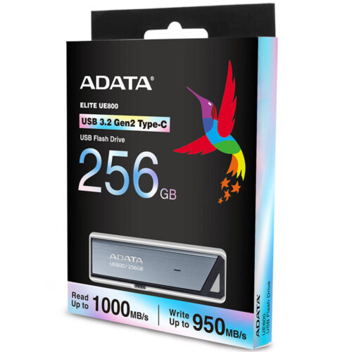 USB Flash Drive ADATA 256GB, UE800, USB Type-C, Black