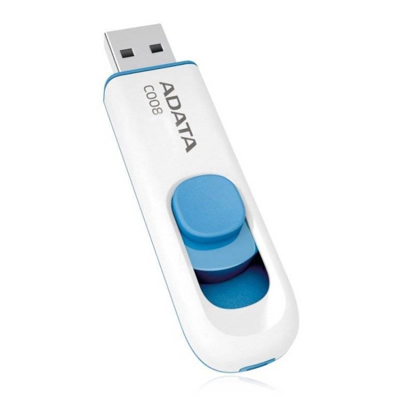 Memorie USB Flash Drive Adata C008, 32GB, USB 2.0, alb