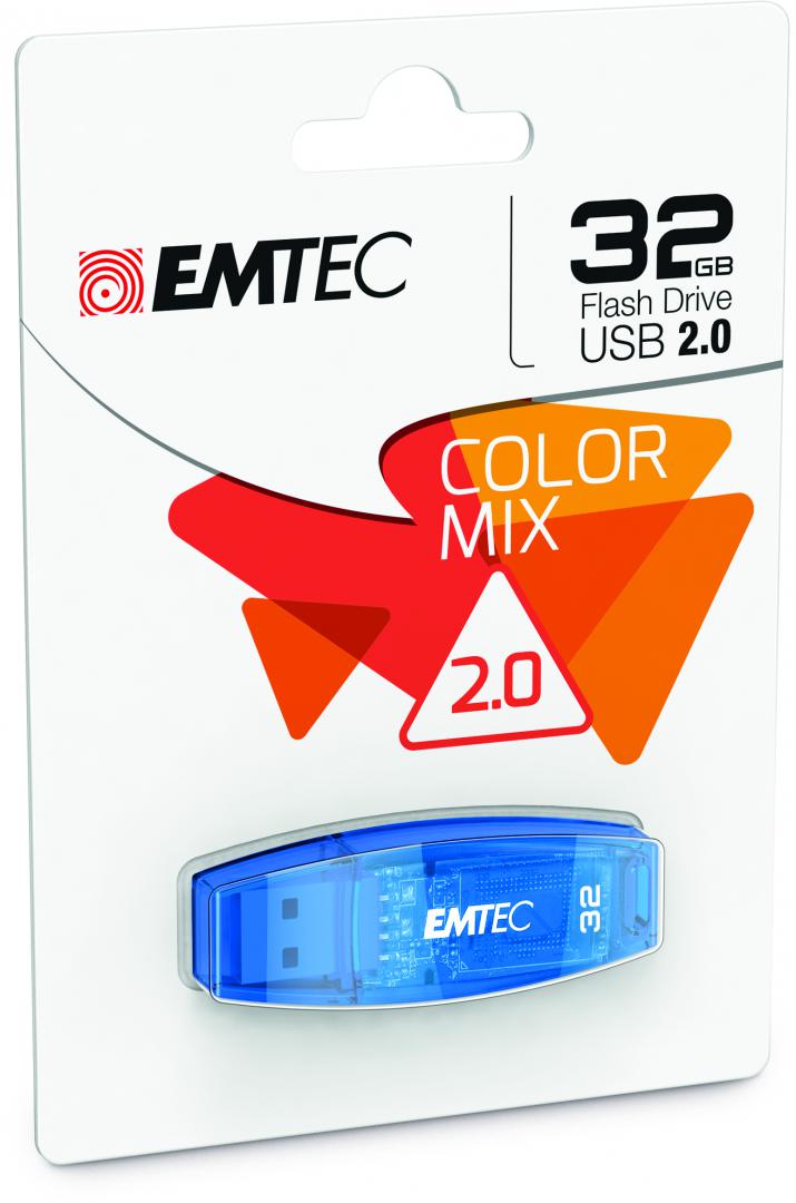 USB Flash Drive Emtec 32GB Color Mix, USB 2.0
