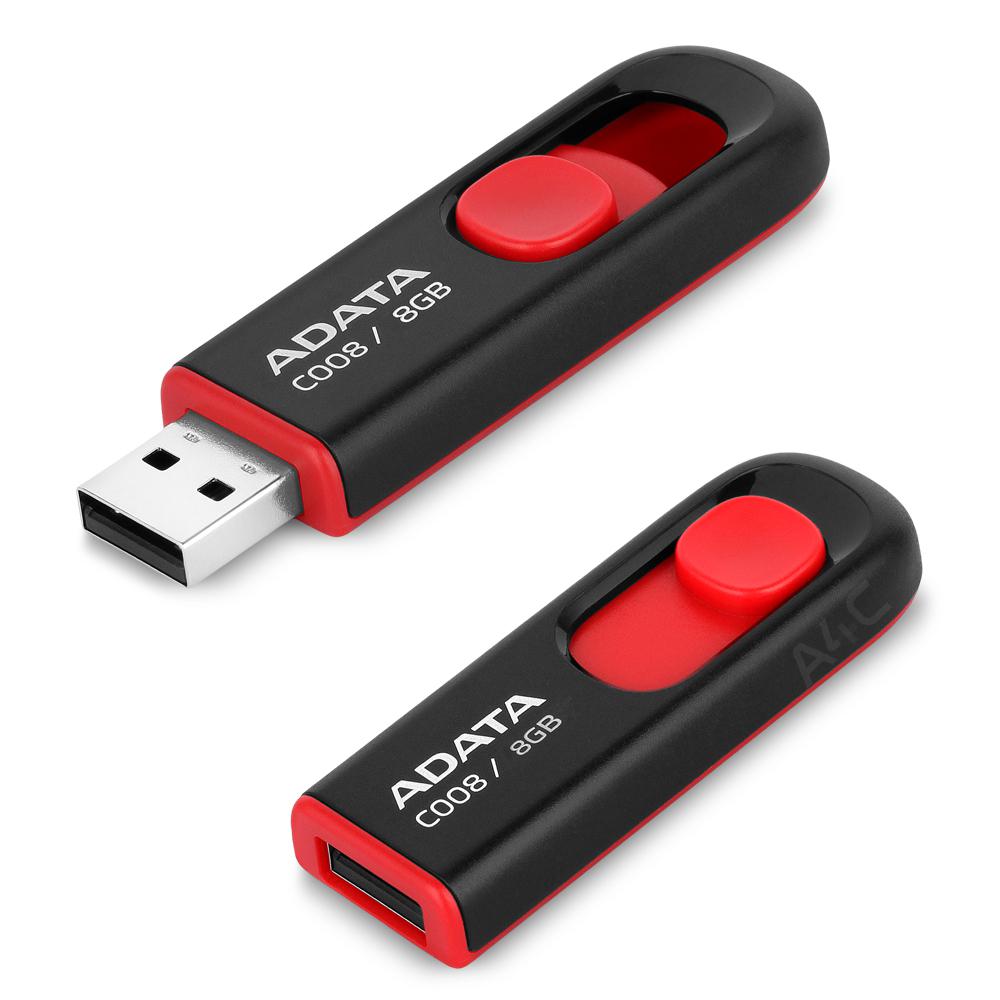 Memorie USB Flash Drive Adata C008, 4GB, USB 2.0, negru