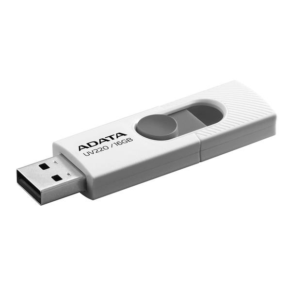 Memorie USB Flash Drive Adata UV220 16Gb, USB 2.0, alb