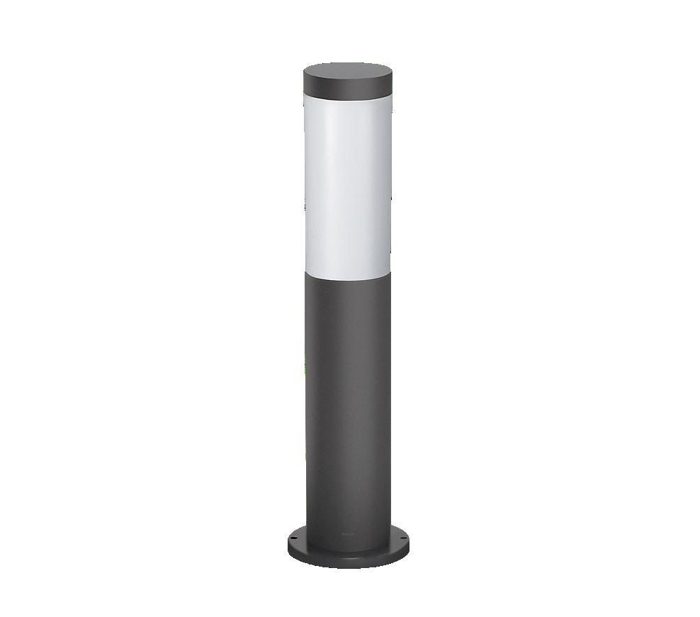 Stalp pentru iluminat exterior Philips Utrecht, 1xE27, max 20W, IP44 ,450x120mm, Antracit