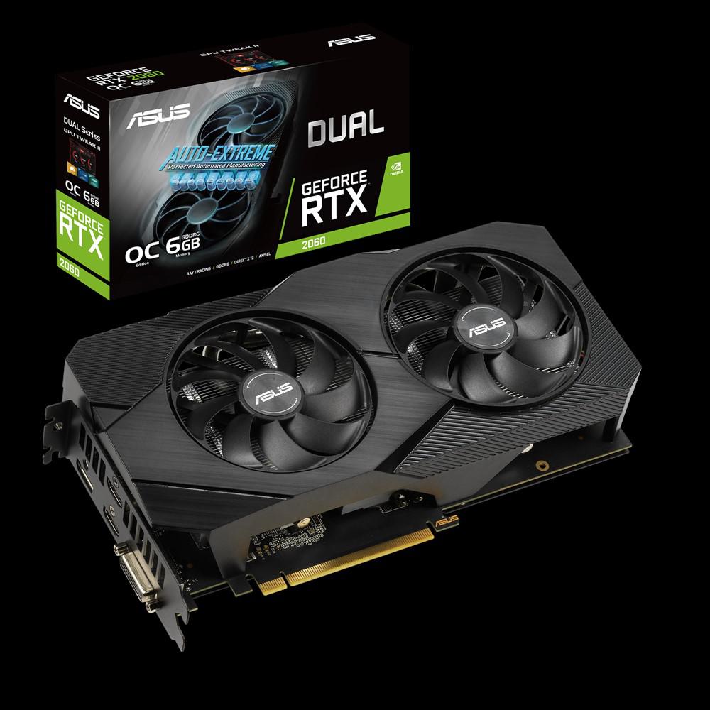 Placa video ASUS GeForce RTX 2060 DUAL EVO O6G 6GB GDDR6 192-bit