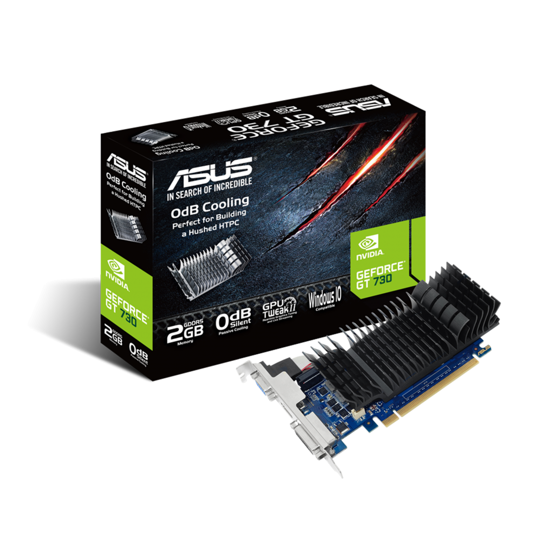 Placa video ASUS GeForce GT 730 Silent, 2GB GDDR5, 64-bit